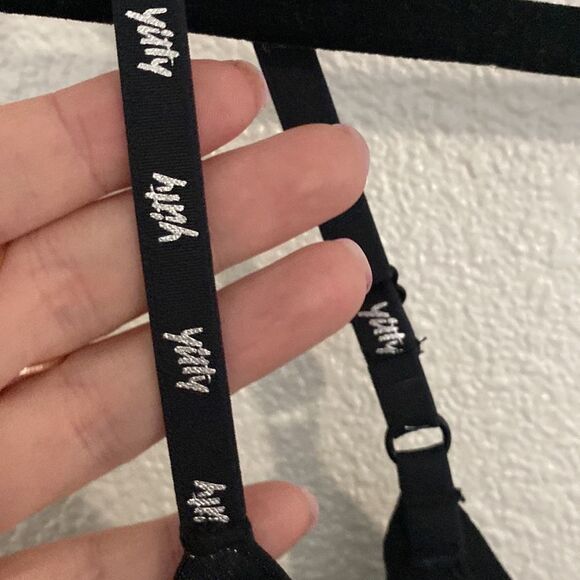 NWT- YITTY- Spotlight shaping Demi cup bodysuit-Shimmered Iconic black- Size Med - Picture 4 of 13